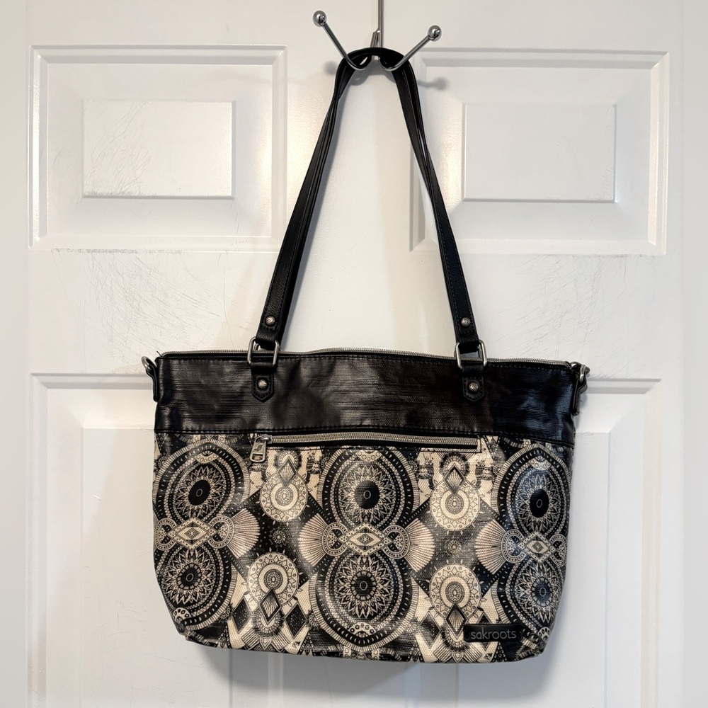 Sakroots Tote bag GUC Black with cream